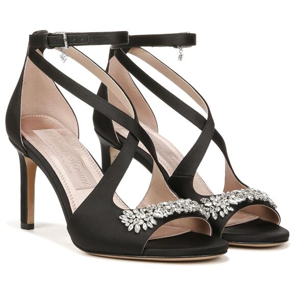 Pnina Tornai for Naturalizer Womens 9.5M Black Amor Sandals Stiletto Heel LB9-13 - Picture 1 of 9